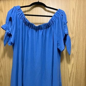 Off The Shoulder Tie Sleeve Top